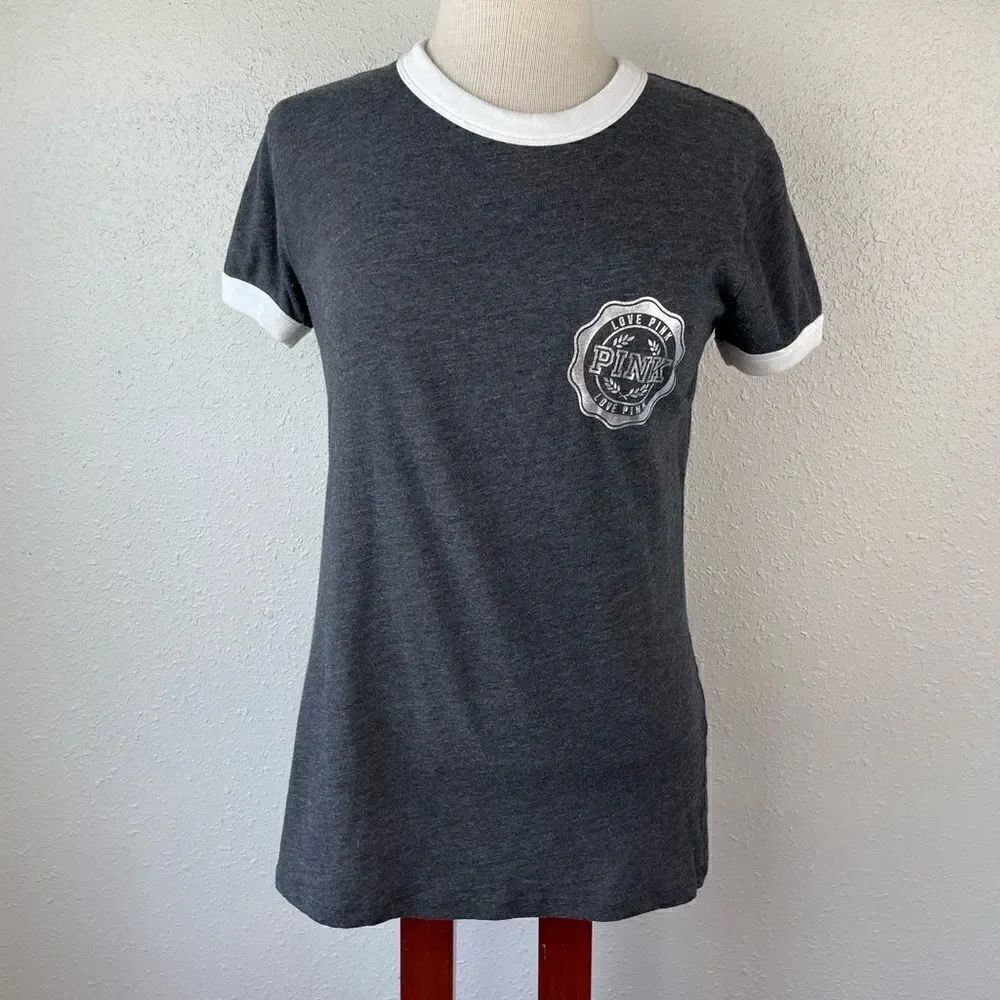 Pink Sequined T-Shirt Size S EUC